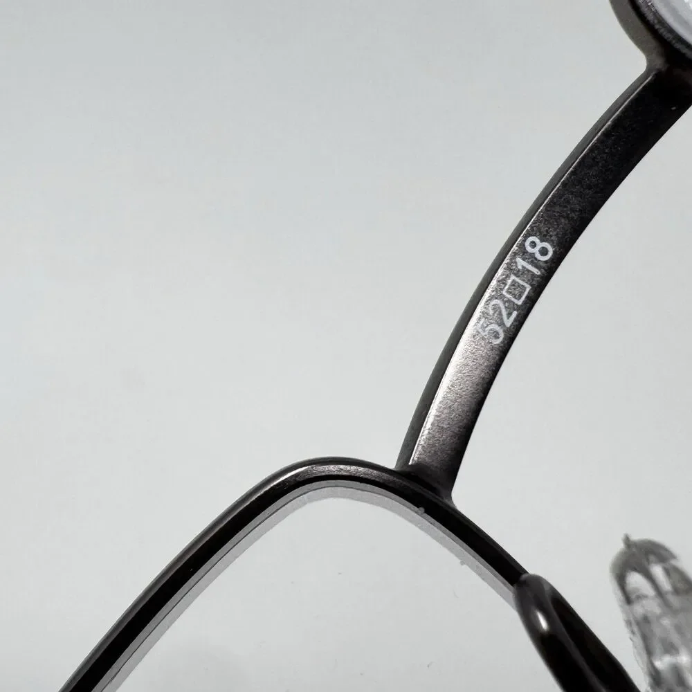 Randolph Willow Matte Gunmetal Eyeglass Frames 52-18-140 Made in Japan